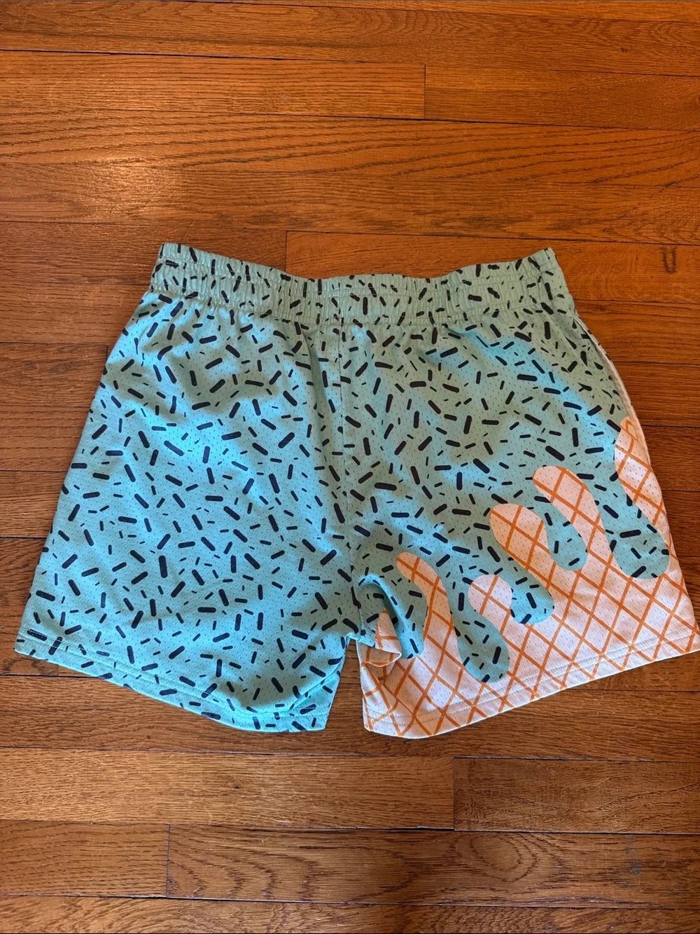 Baseball Lifestyle Shorts with Ice Cream Graphic